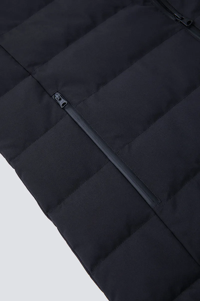 Quilted Down Jacket | Black BKFD01