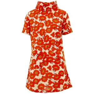 Sixties Shift Dress - Orange Blossom