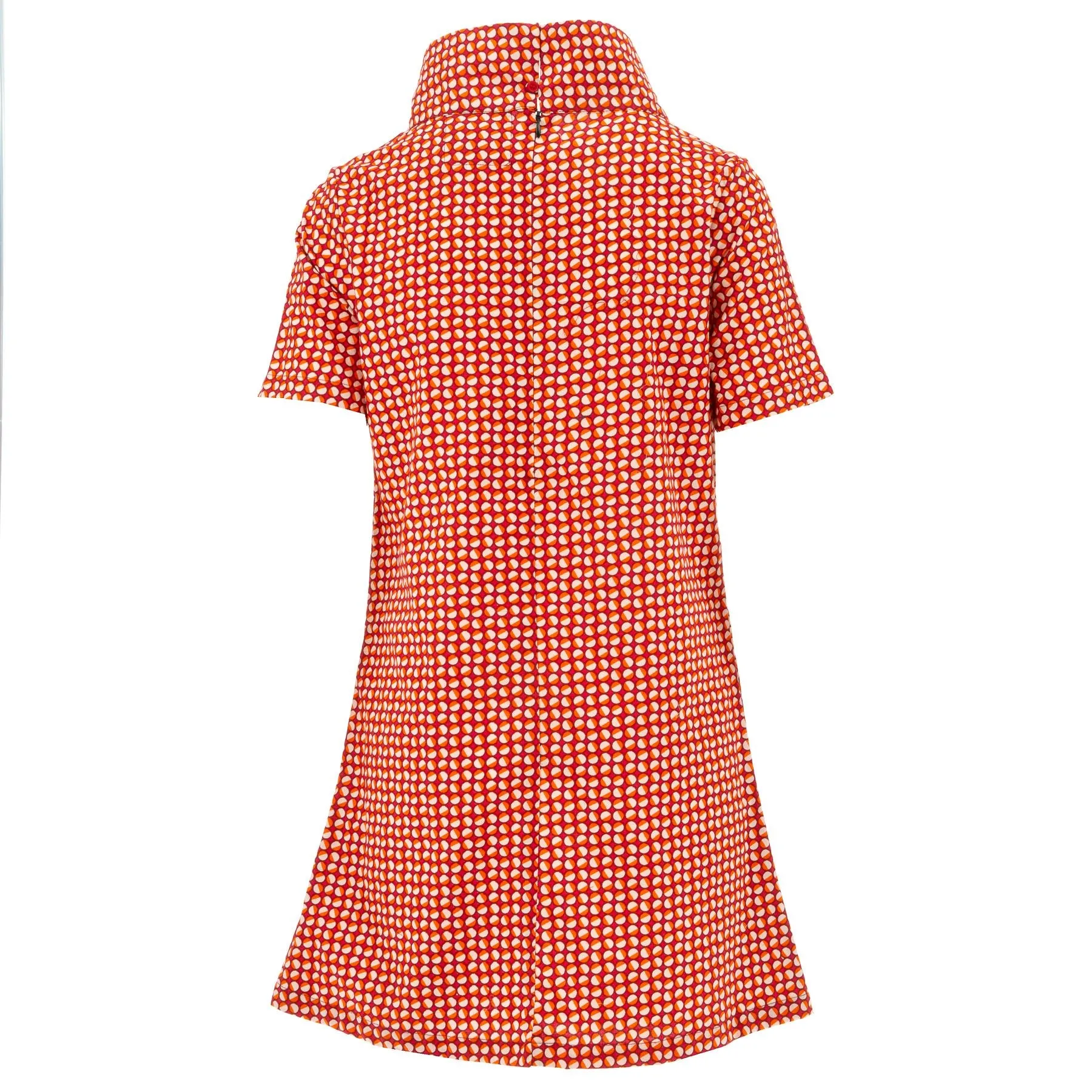 Sixties Shift Dress - Orange Eclipse