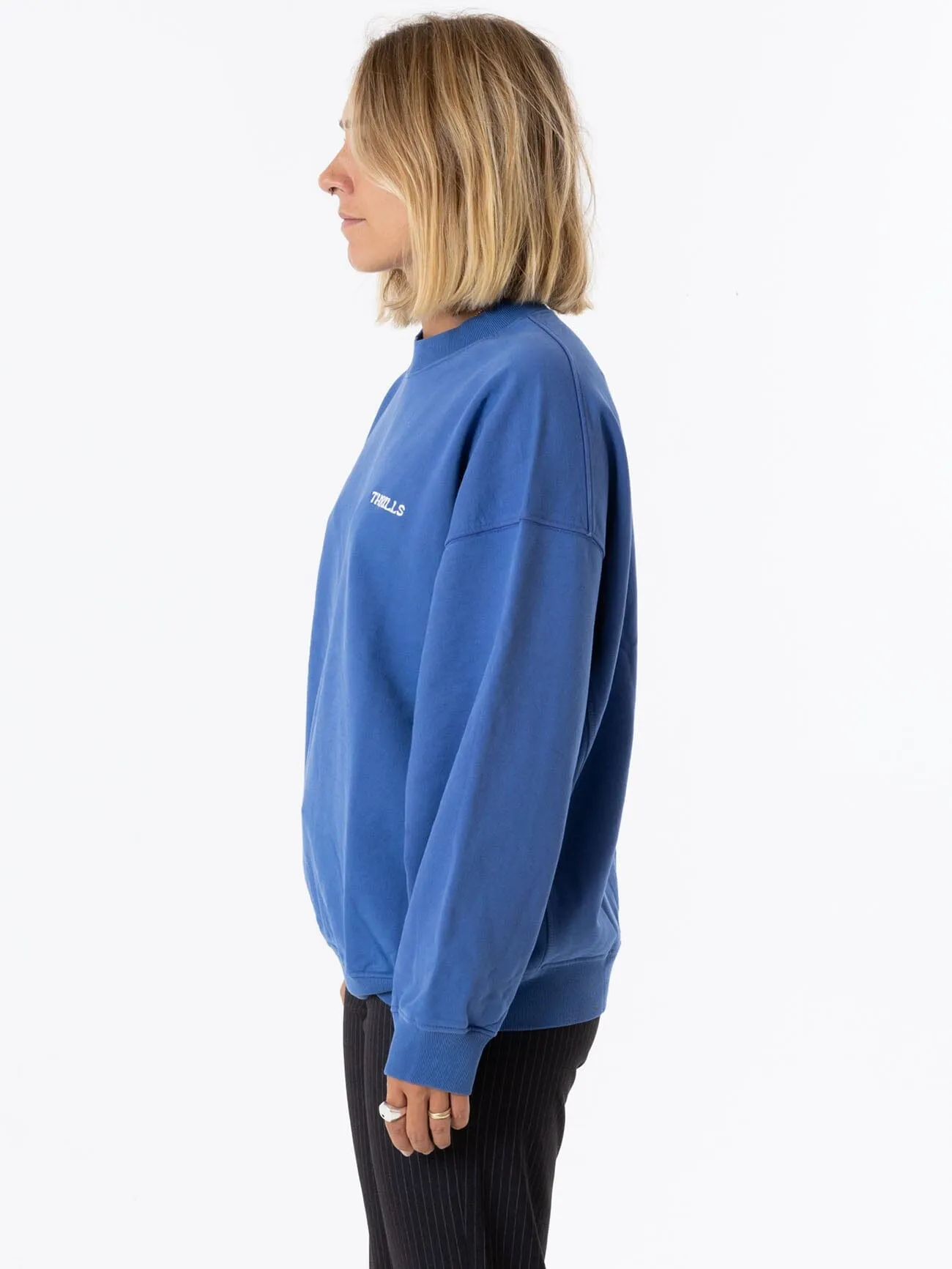 Spectral Oversize Crew - Vintage Royal Blue