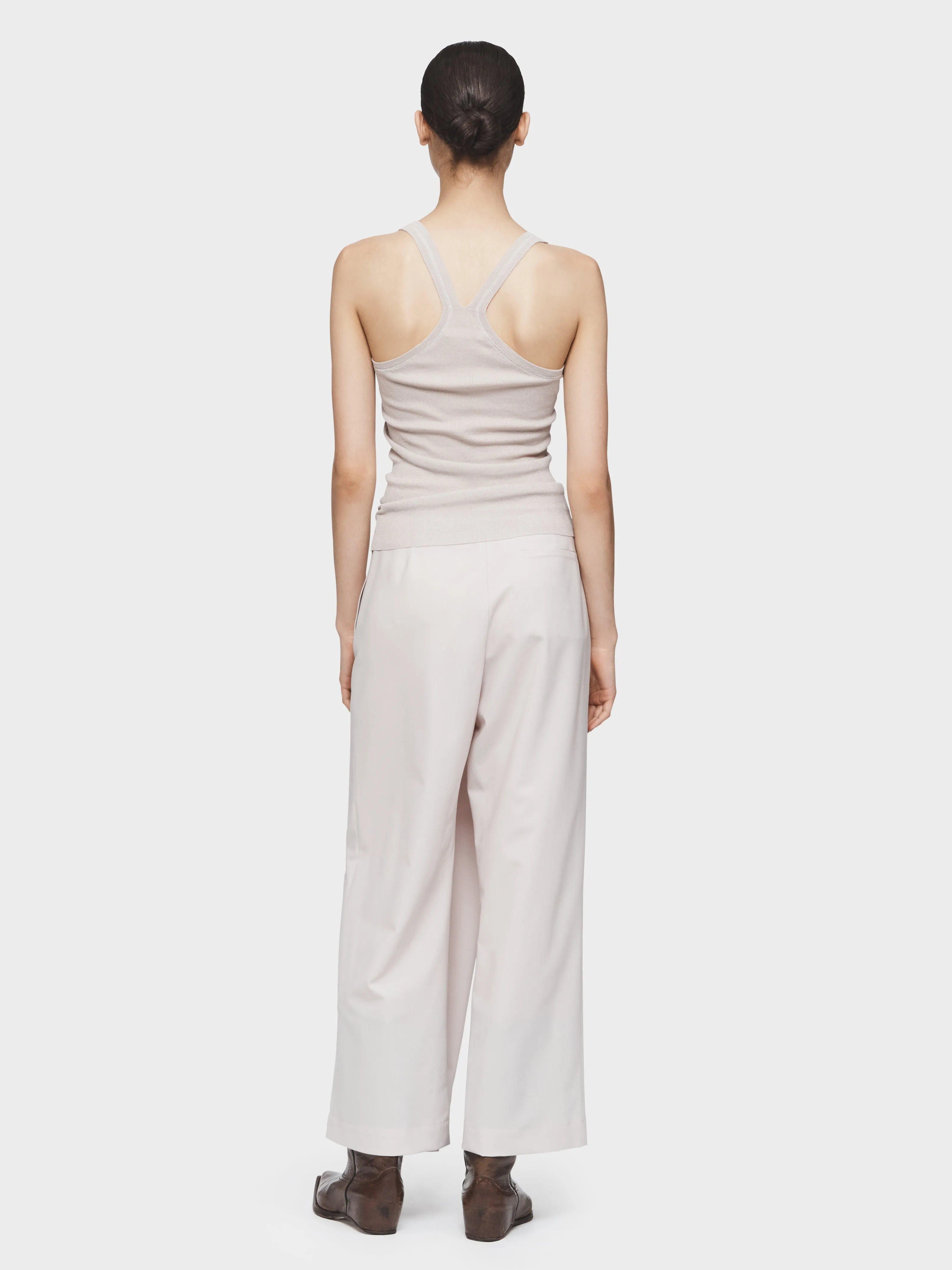 Tailored Wrap Pant in Bone