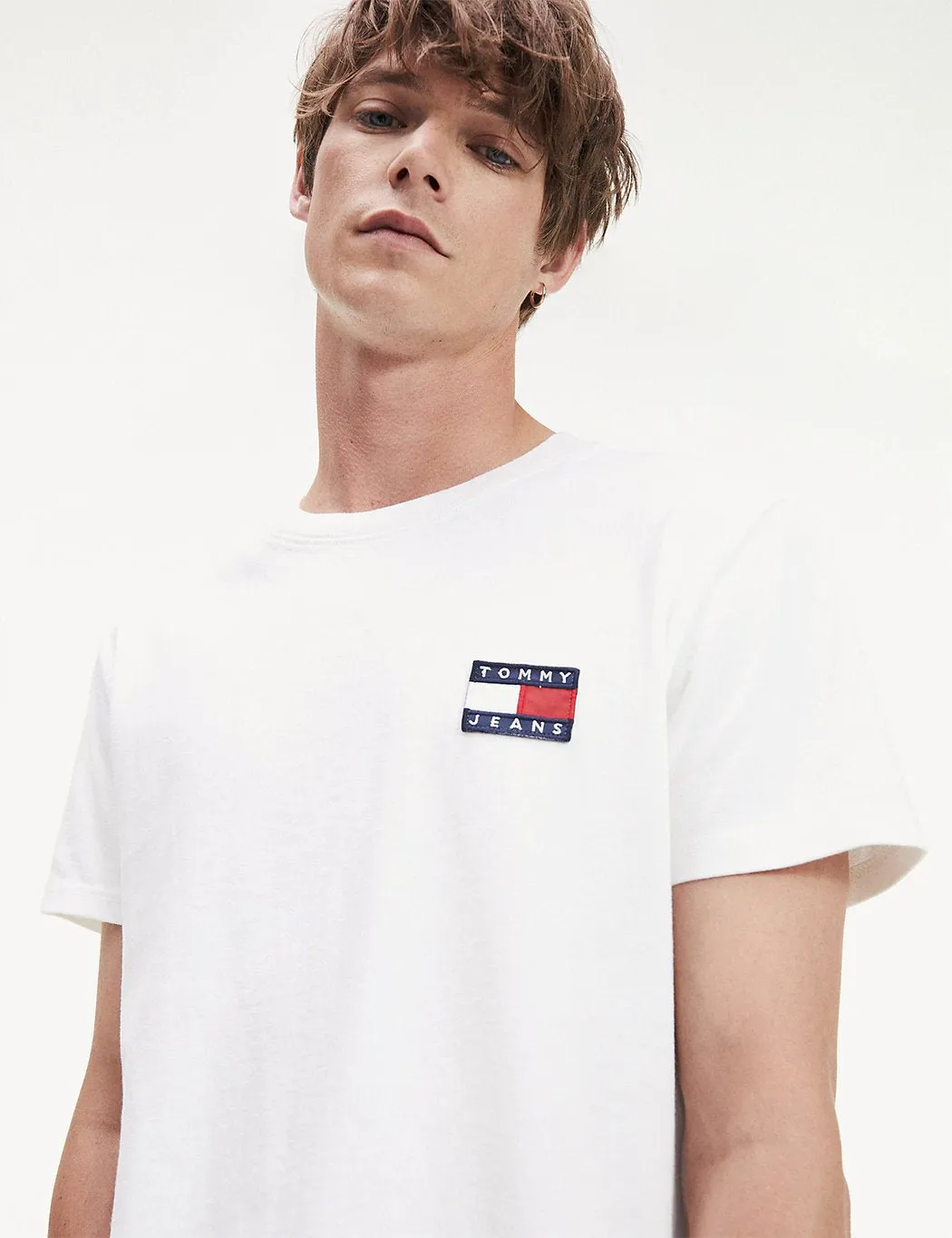 Tommy Jeans Badge Logo T-Shirt - Classic White