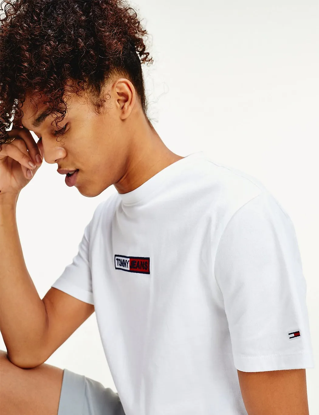 Tommy Jeans Box Logo T-Shirt (Embroidered) - White