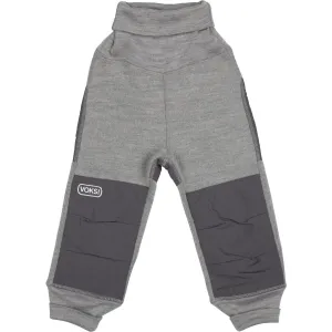 Voksi® Melan Grey Wool Pants Fleece