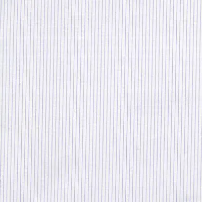 White Fine Twill with Purple Hairline Fine Stripes Classic Custom Shirt 95c 5ea 100/2*80/2(20d) Sbq011a