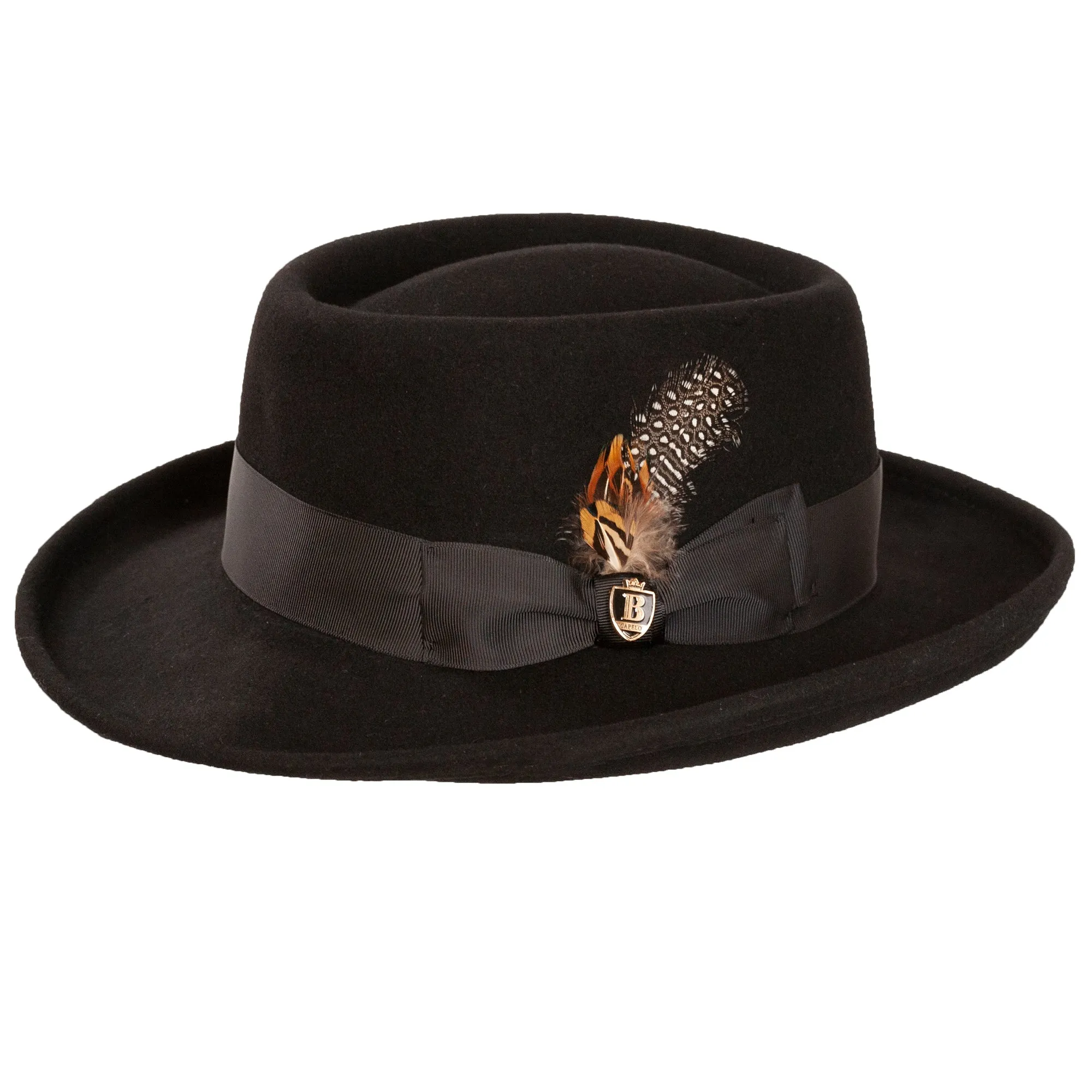 Wool Felt Wide Brim Gambler by Bruno Capelo