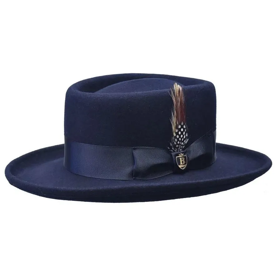 Wool Felt Wide Brim Gambler by Bruno Capelo